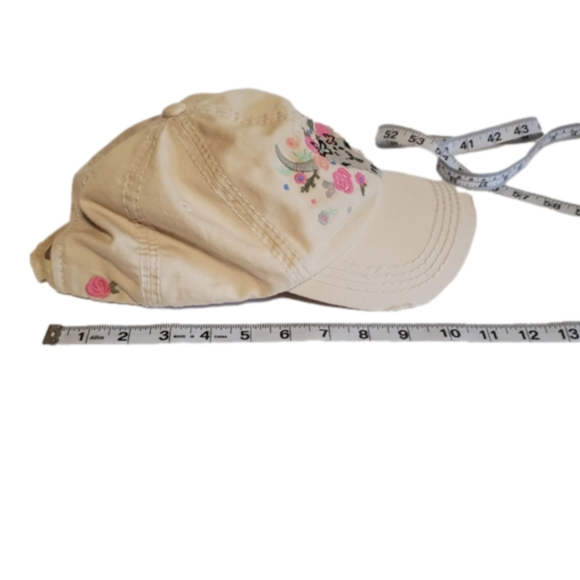 Summer Fun in Style: Kebthos Vintage Buffalo Skull Floral Baseball Cap - Picture 4 of 10